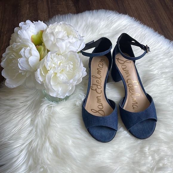 Sam Edelman Susie denim sandal - Picture 2 of 14
